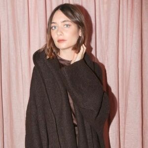 NEW Lauren Manoogian Capote Coat in Chocolate